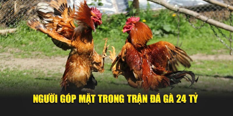 Người góp mặt trong trận đá gà 24 tỷ 